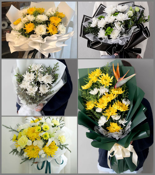 广东梅州市丰顺县潭江镇粉輋村白事花束代送